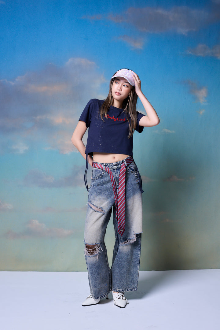 グリッターロゴTシャツ