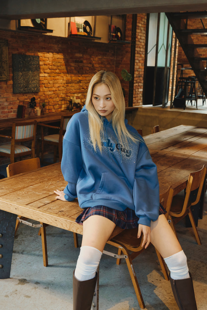 ラインストーンフーディー