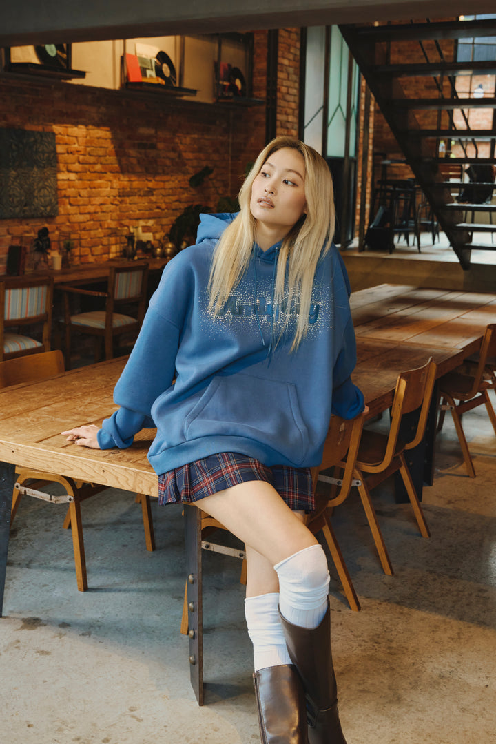 ラインストーンフーディー