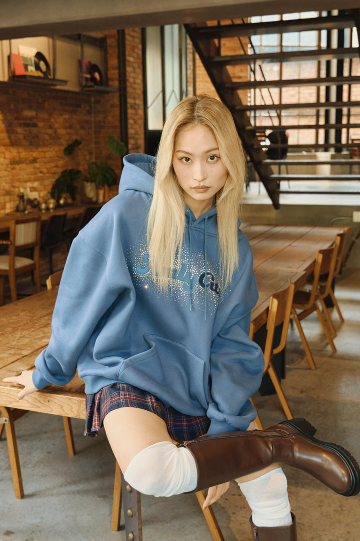 ラインストーンフーディー