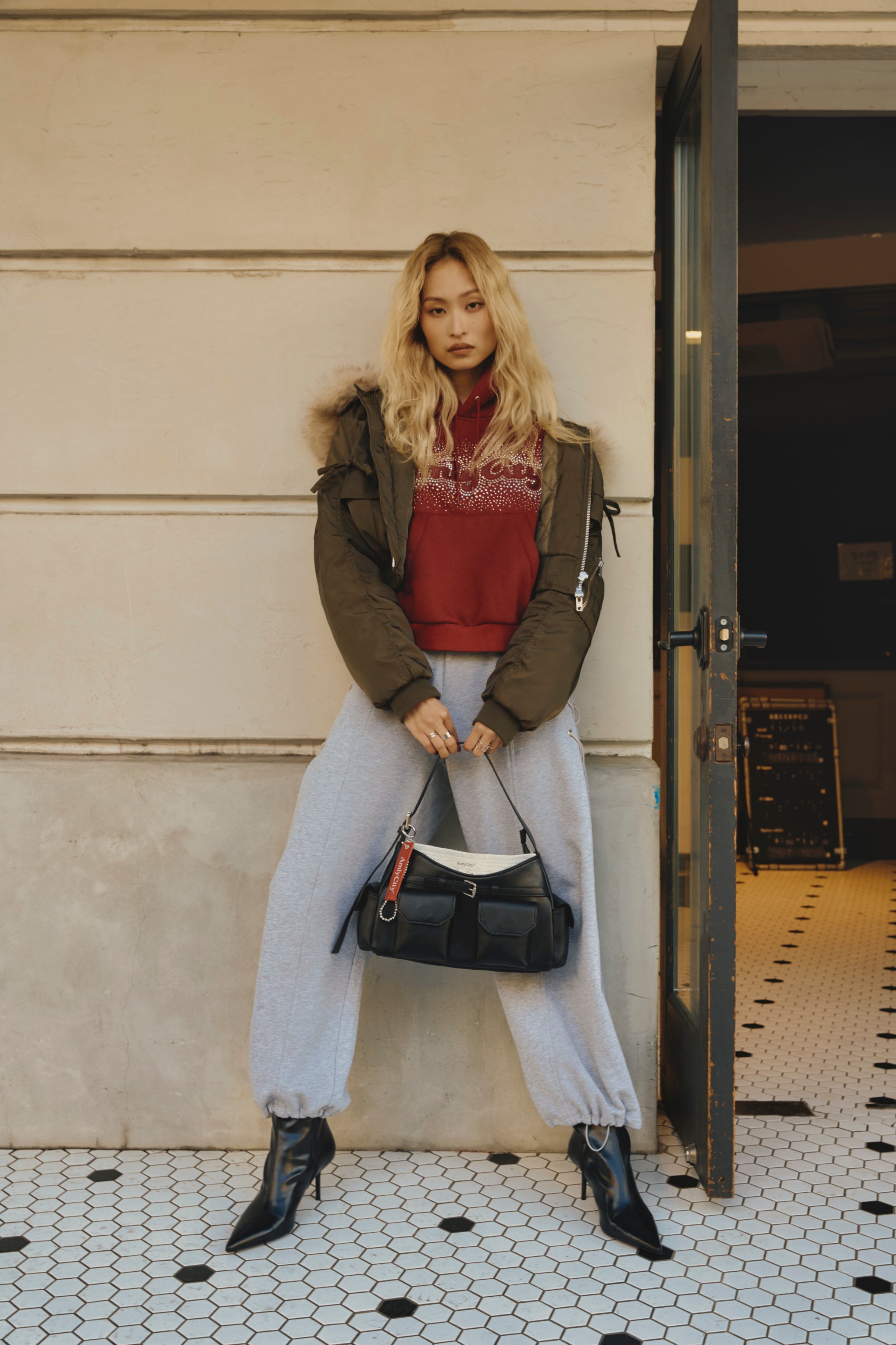 サイドリボンスウェットパンツ – AmlyCity