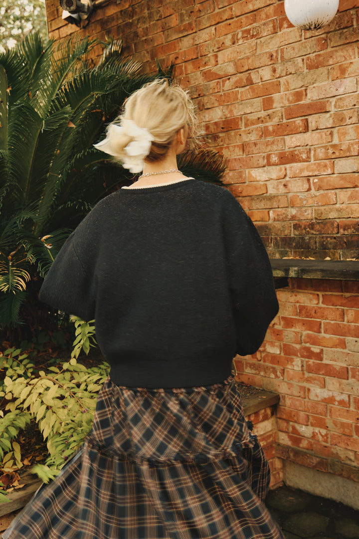 バイカラーロゴニット