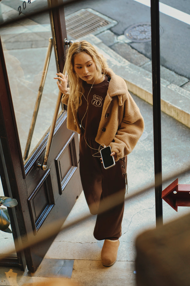 サイドリボンスウェットパンツ