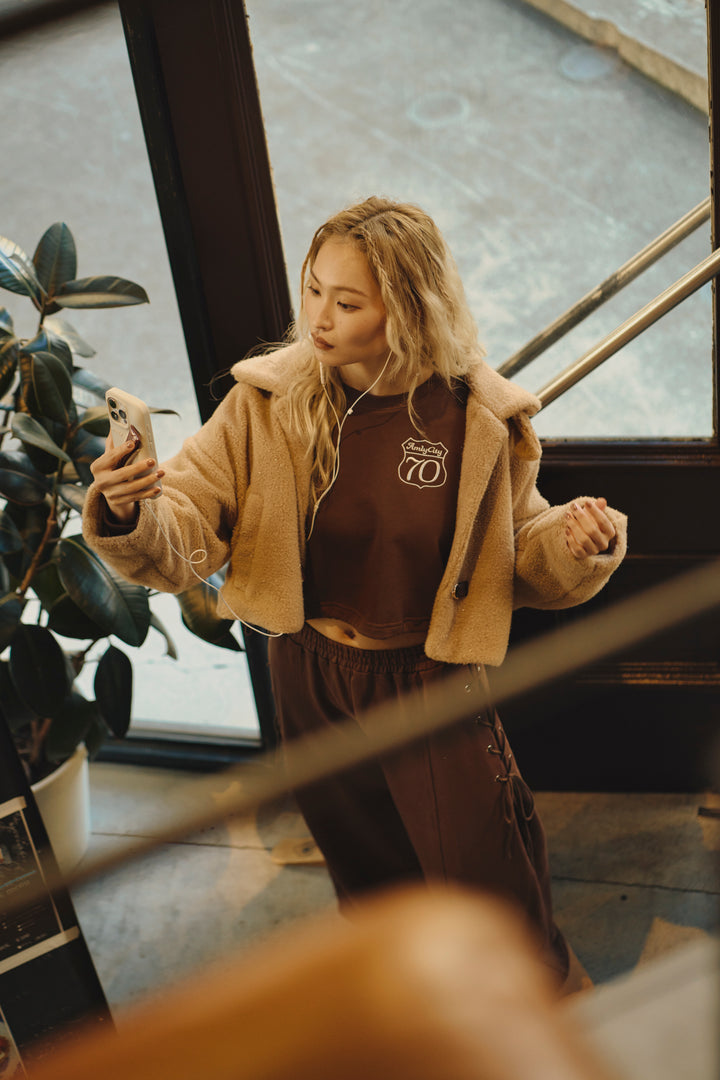 サイドリボンスウェットパンツ