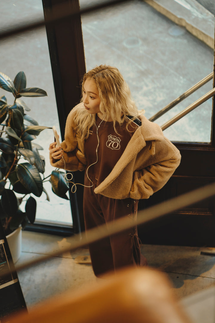 サイドリボンスウェットパンツ