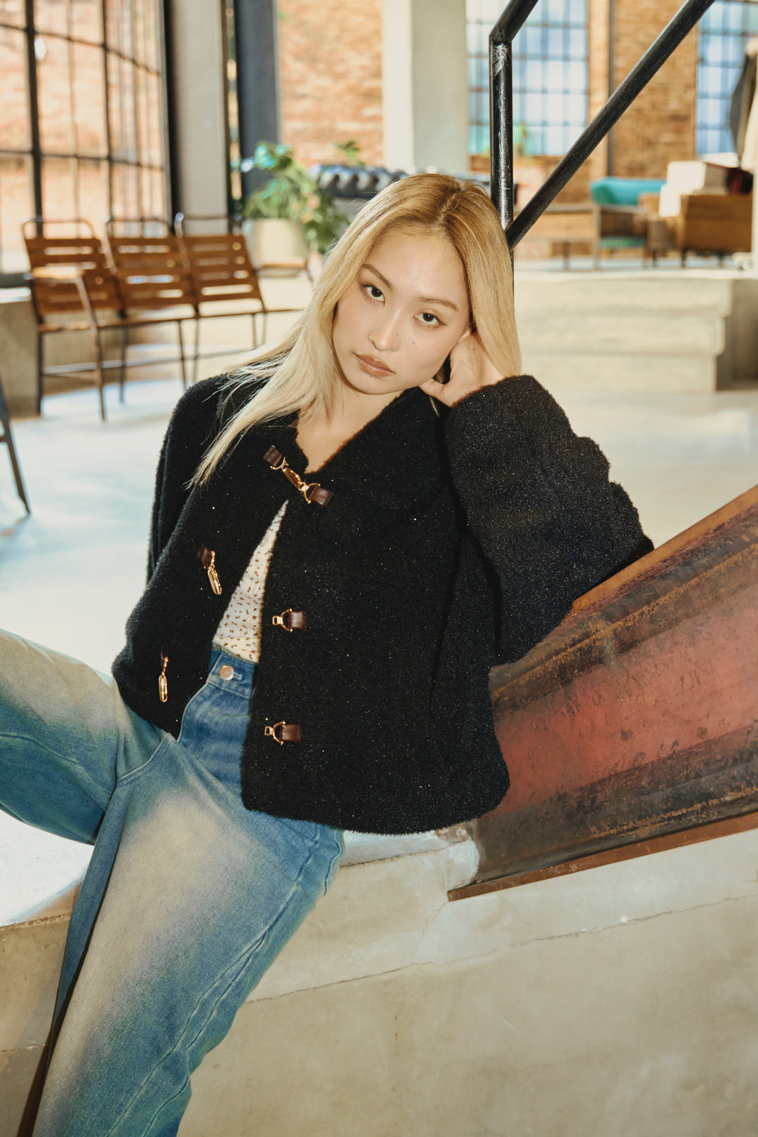 ラメボアブルゾン