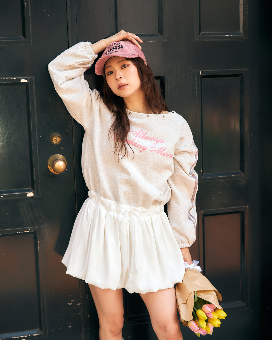 【受注】サイドラインバルーンワンピース