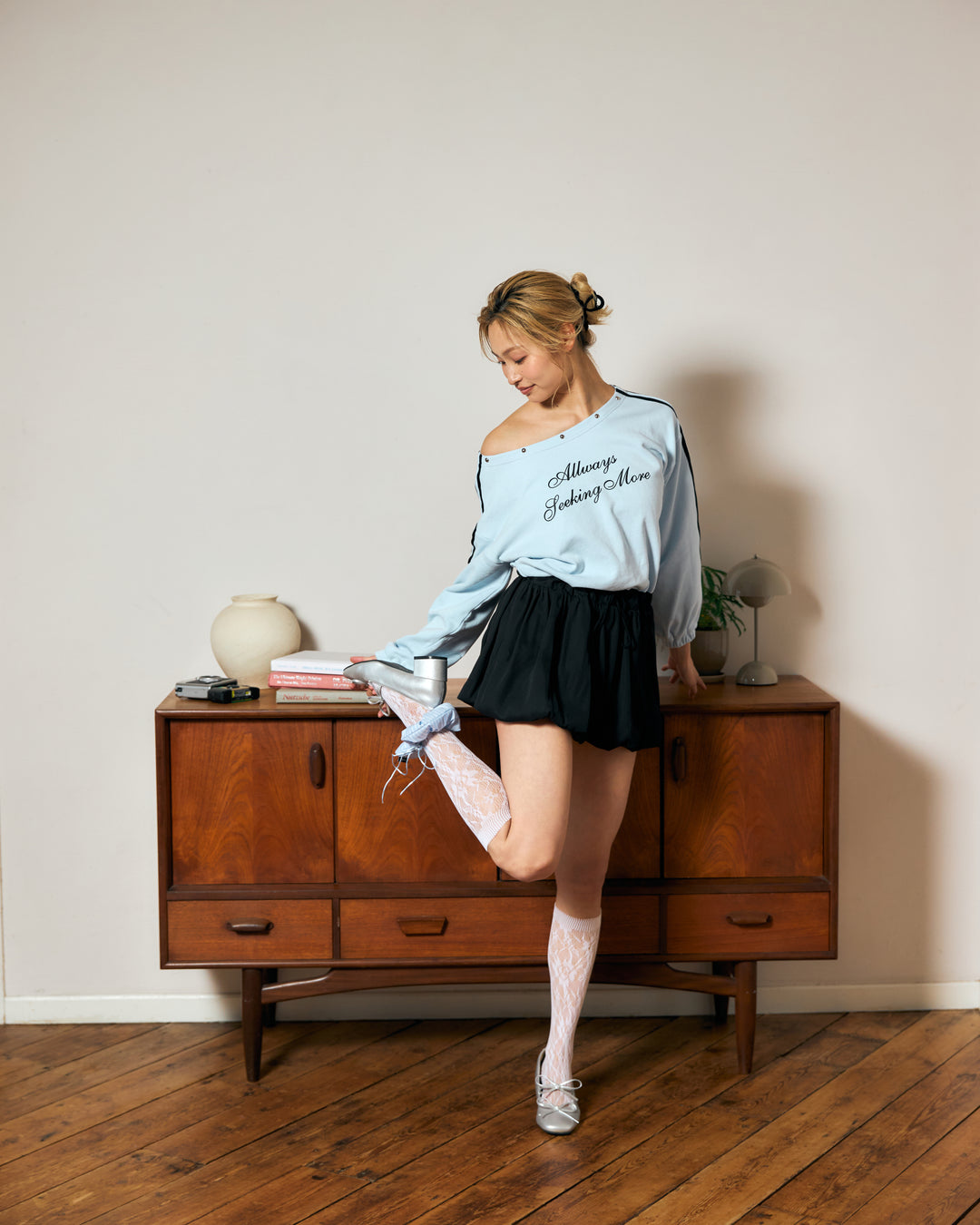 【受注】サイドラインバルーンワンピース