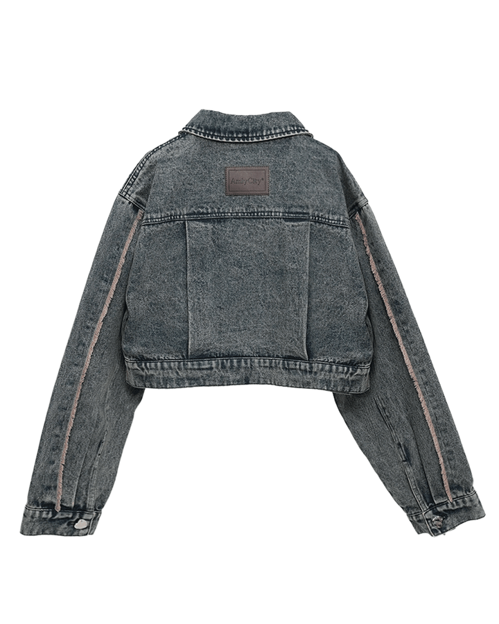 【受注】フリンジラインデニムジャケット