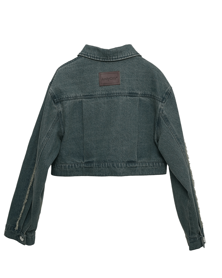 【受注】フリンジラインデニムジャケット