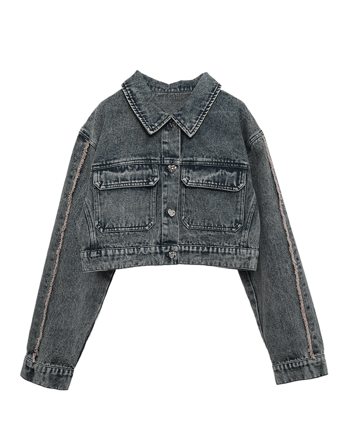 【受注】フリンジラインデニムジャケット