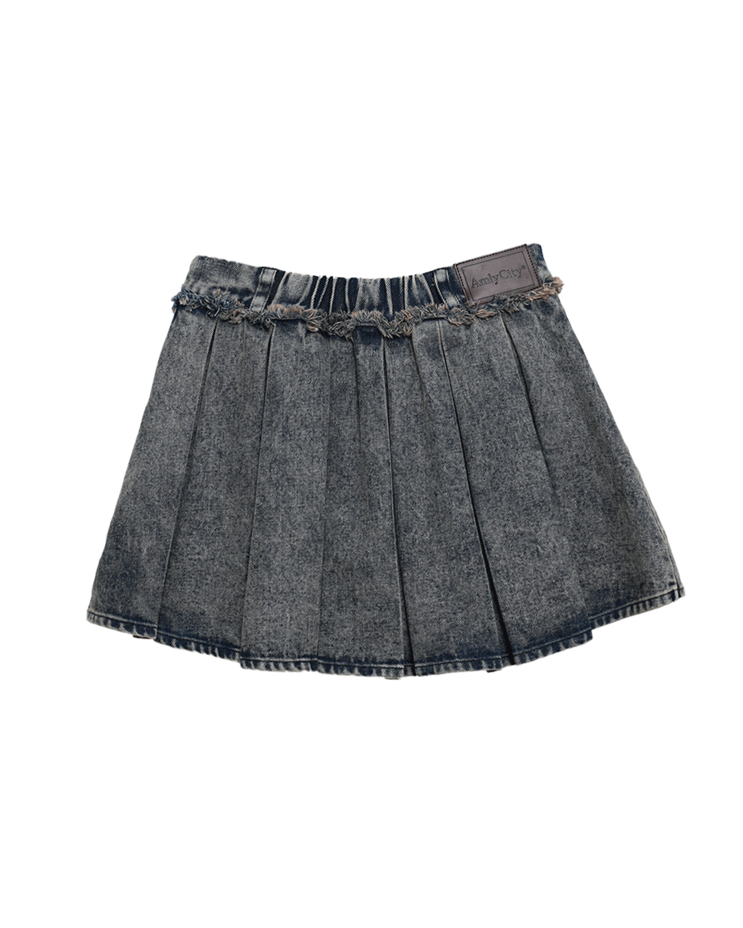 【受注】デニムフリンジプリーツスカート