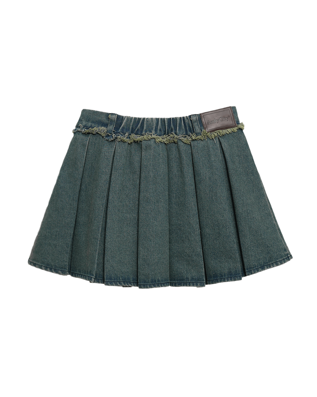 【受注】デニムフリンジプリーツスカート