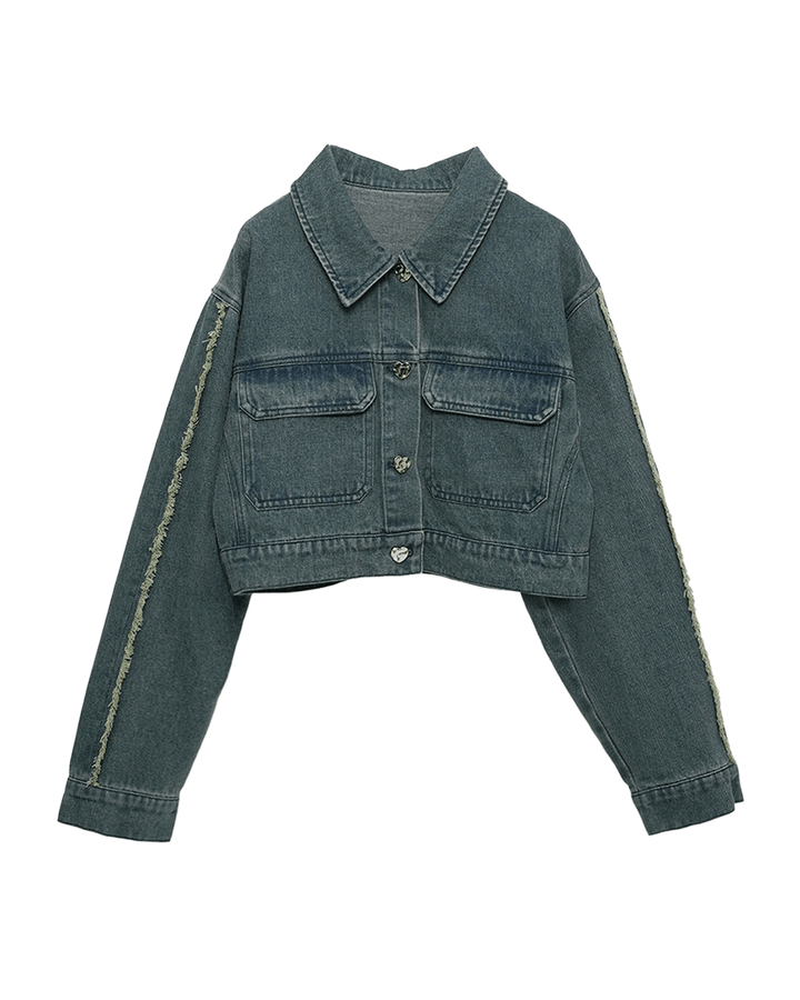 【受注】フリンジラインデニムジャケット