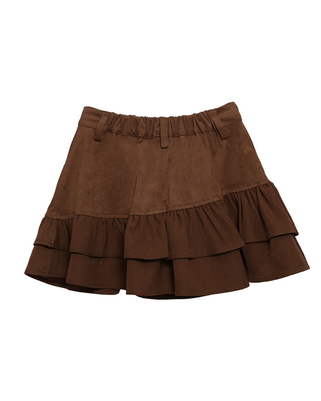 【受注】スエードライクフリルスカート