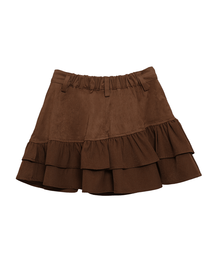 【受注】スエードライクフリルスカート