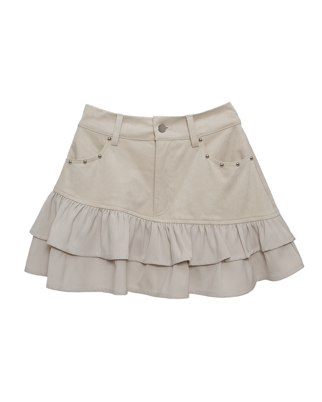 【受注】スエードライクフリルスカート