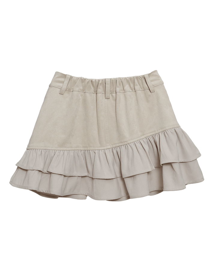 【受注】スエードライクフリルスカート