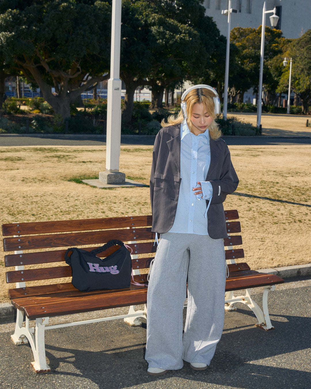 【5/15 (fri) 18:00 発売開始】NEW COLOR / NEW SIZE サイドリボンスウェットパンツ