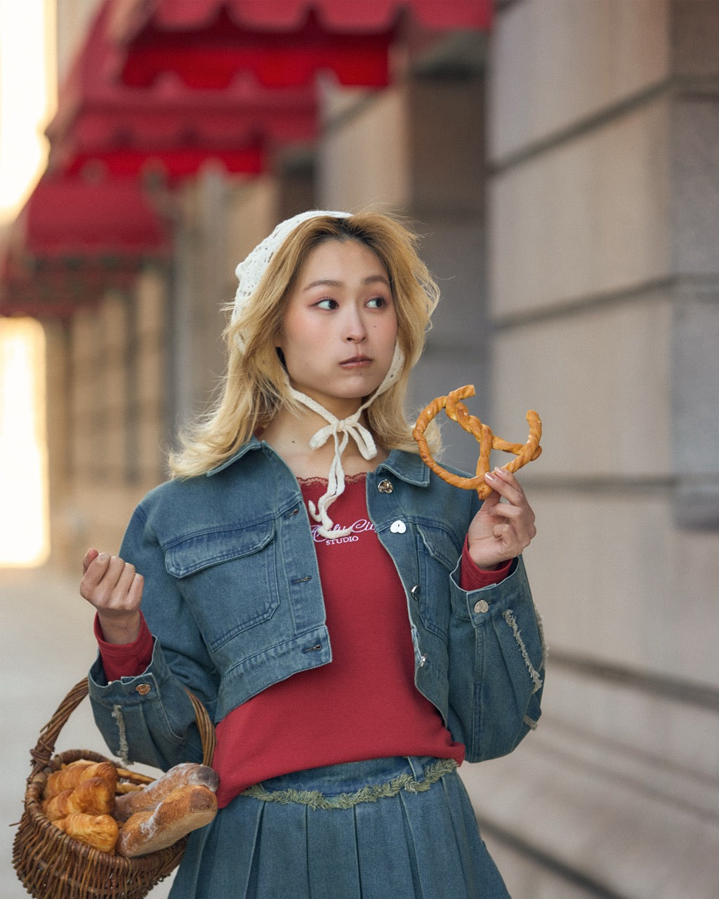 【受注】フリンジラインデニムジャケット