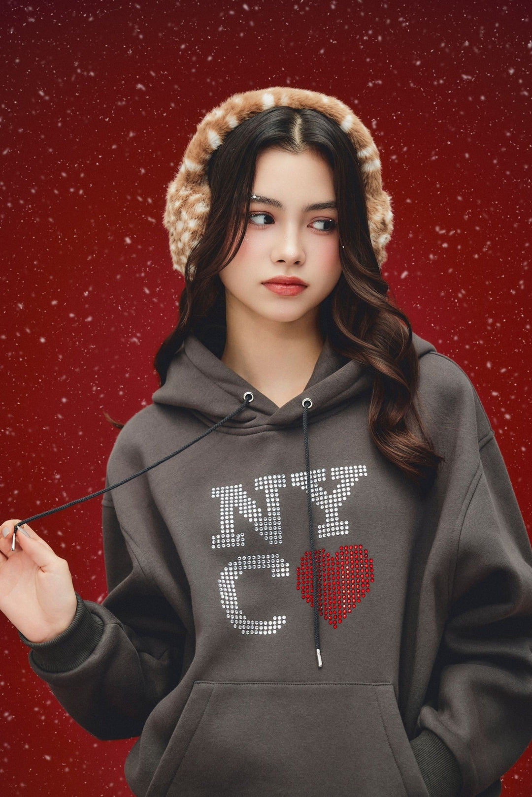 【受注】NYCラインストーンフーディー