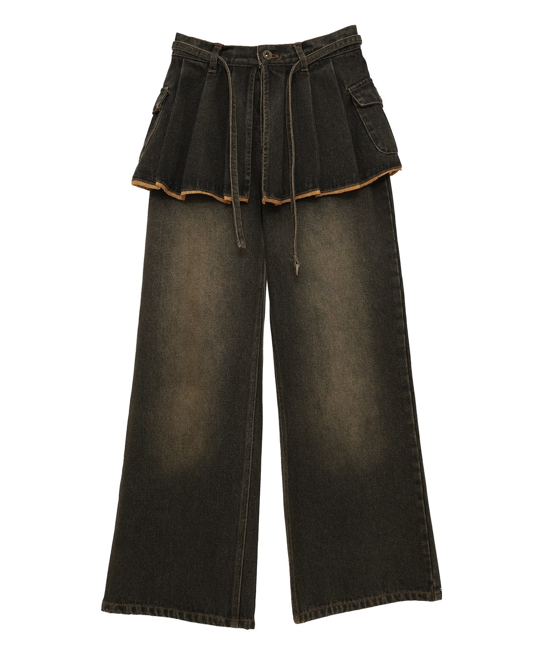 【9/16発売開始】ラップレイヤードデニムパンツ