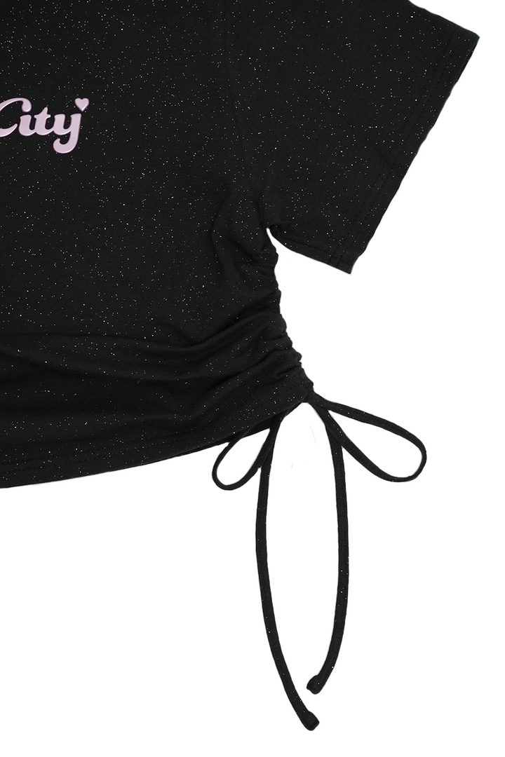 グリッターロゴTシャツ