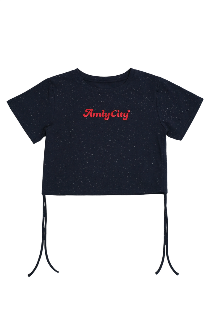 グリッターロゴTシャツ
