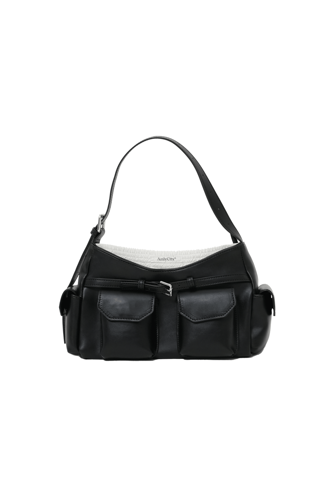 レイヤードデザインショルダーバッグ