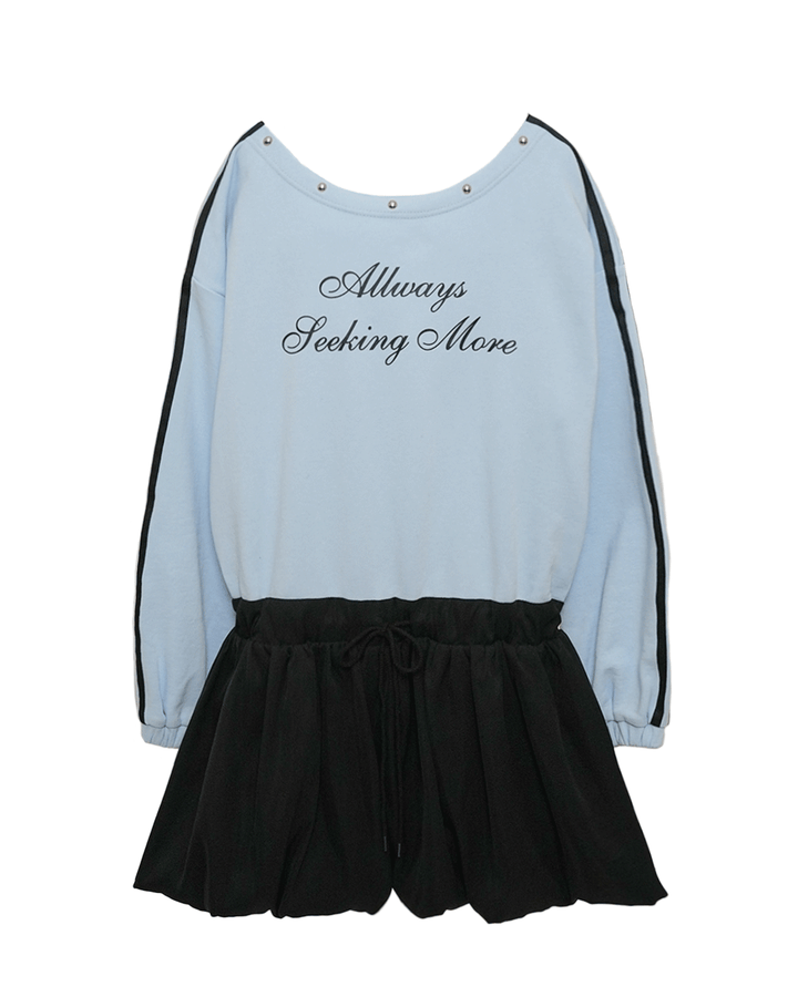 【受注】サイドラインバルーンワンピース