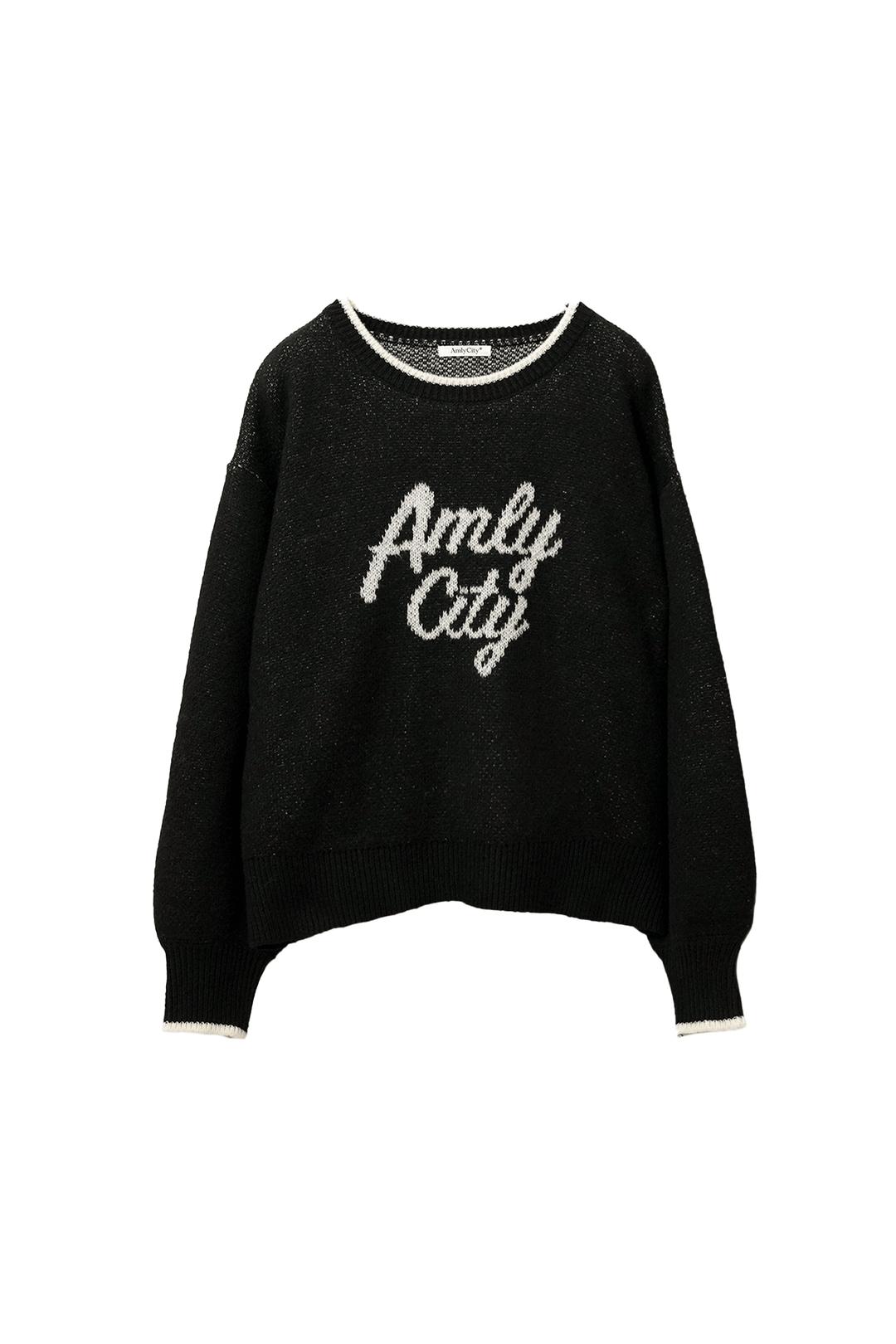 バイカラーロゴニット