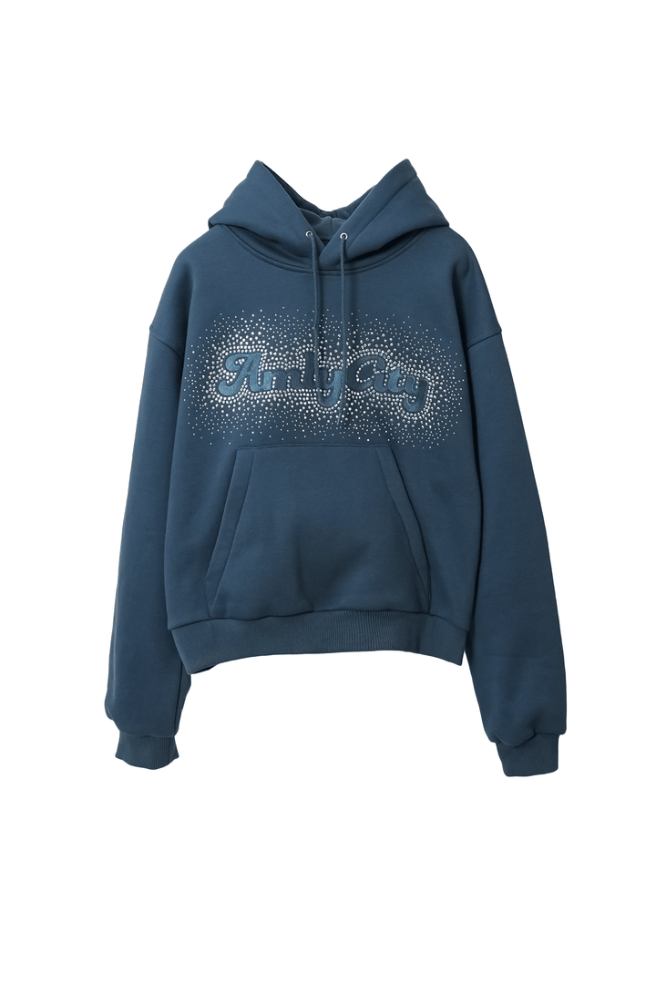 ラインストーンフーディー