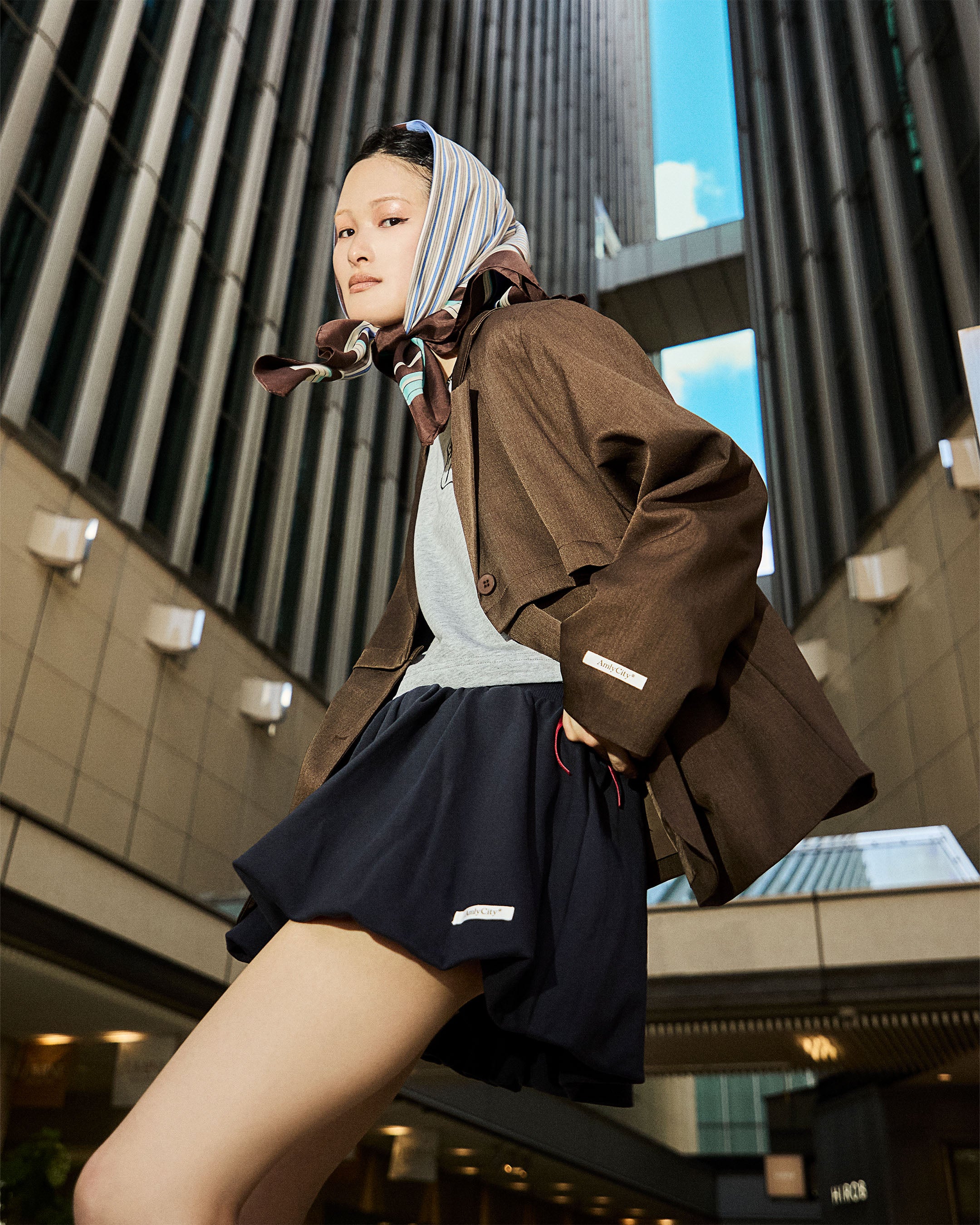 AmlyCity サイドラインショートスウェット ネイビー サイドラインショートスウェット – AmlyCity